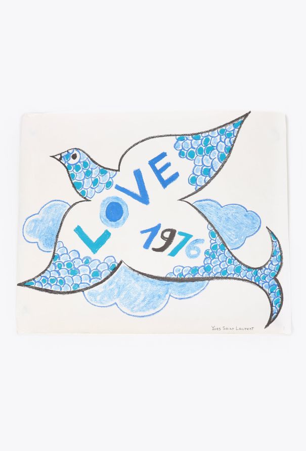 Saint Laurent Original Limited Edition Love Poster, 1976 - 1