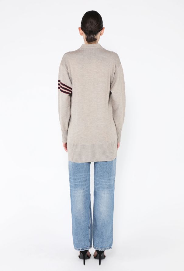 Maison Margiela 2015 Replica Distressed Collegiate Sweater - 4