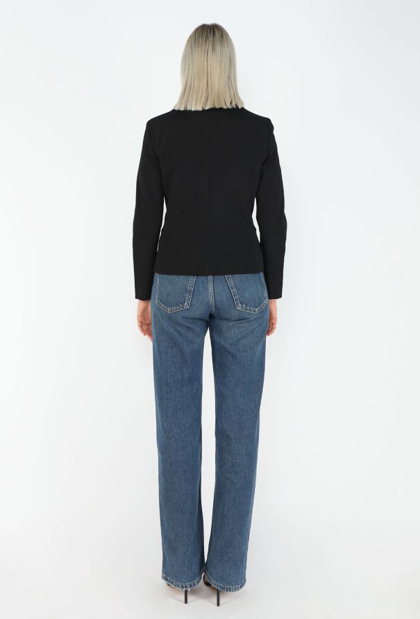 Dolce & Gabbana '90s Mink Fur Collar Jacket - 5