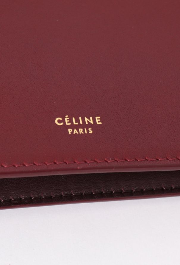 Céline Burgundy Calfskin Clutch - 11 Céline Burgundy Calfskin Clutch - 11