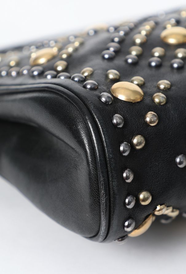 Saint Laurent 2010 Studded Leather Clutch - 10