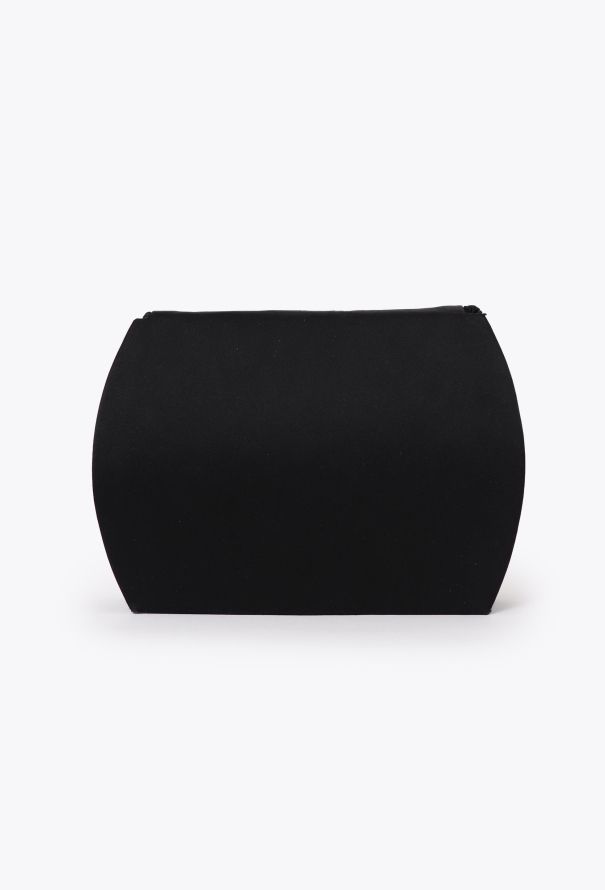 Saint Laurent '80 Couture Black Silk Clutch - 4 Saint Laurent '80 Couture Black Silk Clutch - 4