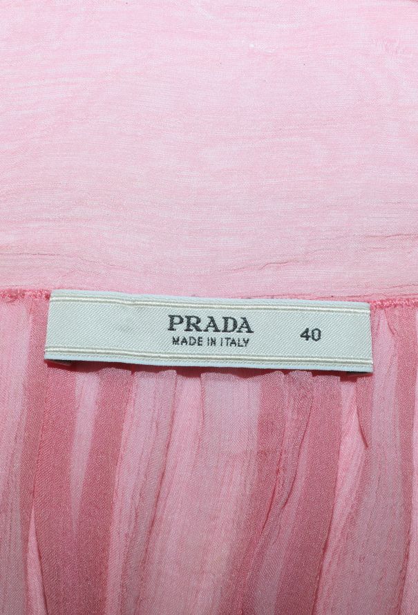 Prada Chiffon Lavallière Blouse - 5
