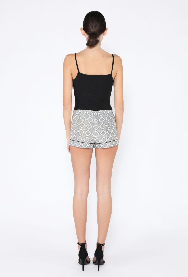 Prada 2002 Silk Geometric Shorts - 5