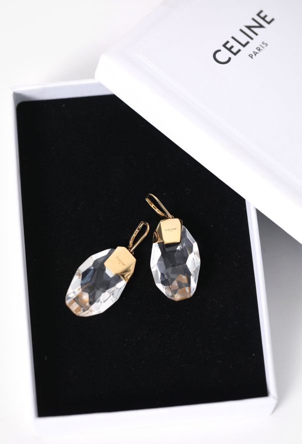 Céline 2024 Crystal Oval Earrings - 2