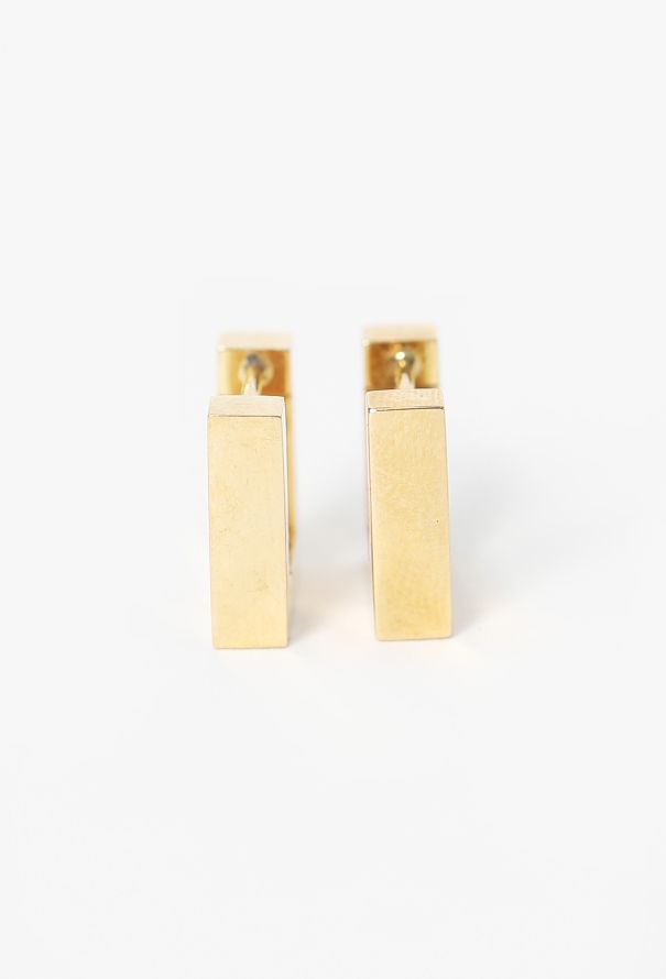 Céline 18K Yellow Gold & Rubies Square Sentimental Earrings - 5