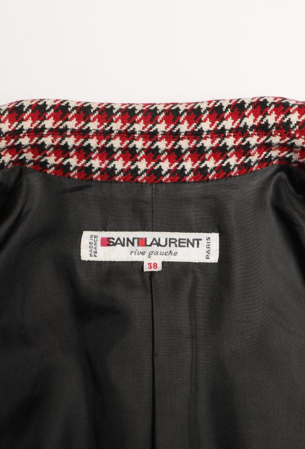 Saint Laurent S/S 1984 Classic Houndstooth Blazer - 6