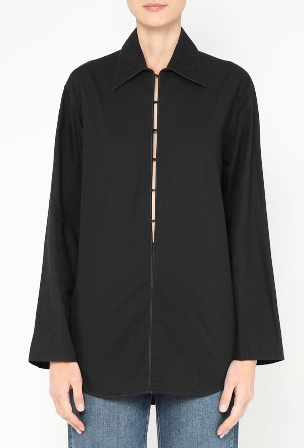 Saint Laurent Vintage Cotton Tunic Top - 1