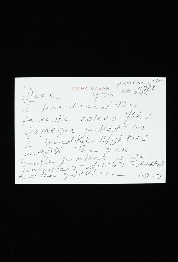 Saint Laurent CAMPAIGN F/W 1987 Lace Bolero Jacket - 5