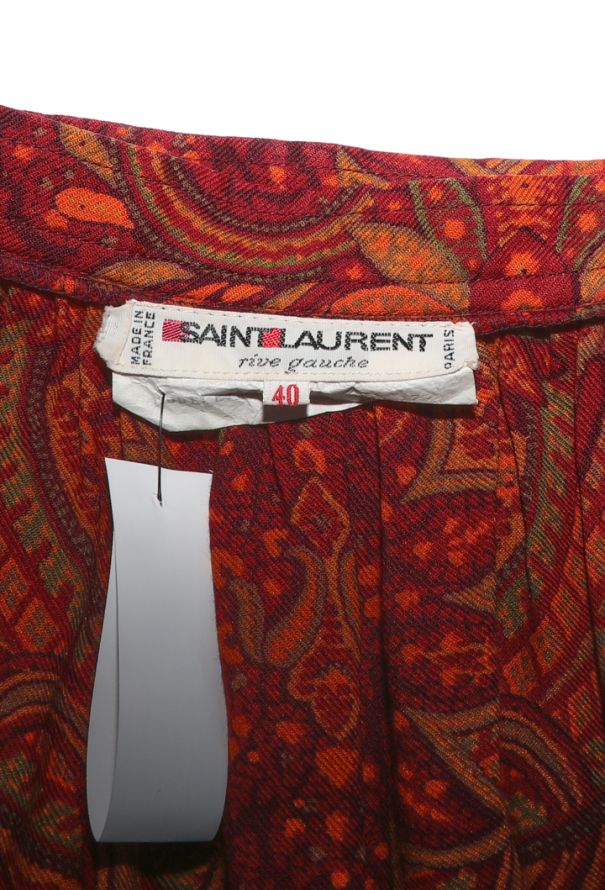Saint Laurent Paisley Peasant Skirt, F/W 1982 - 6