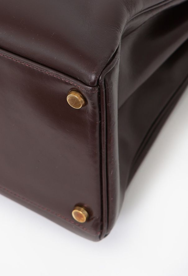 Hermès '60s Brown Box Kelly Retourné 35 - 11