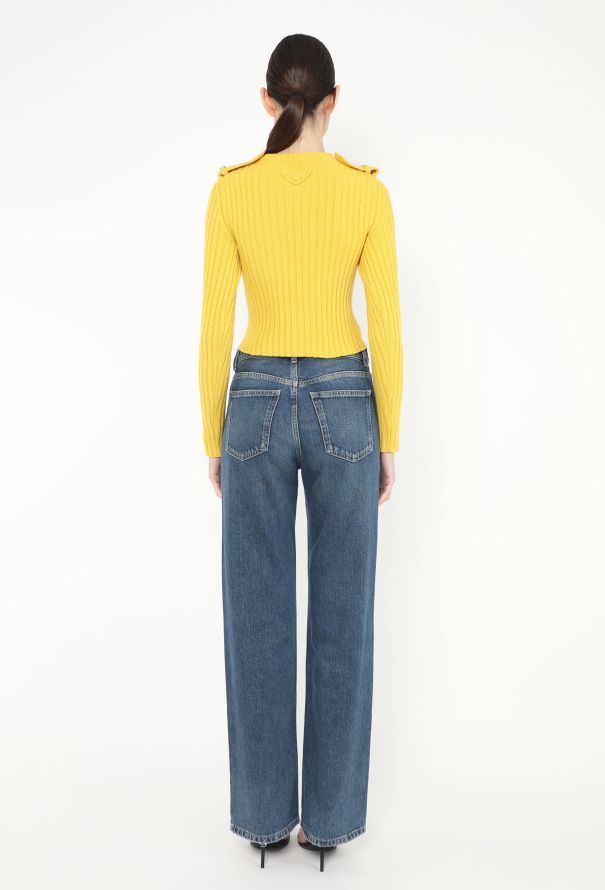 Prada F/W 2023 Ribbed Épaulette Sweater - 5