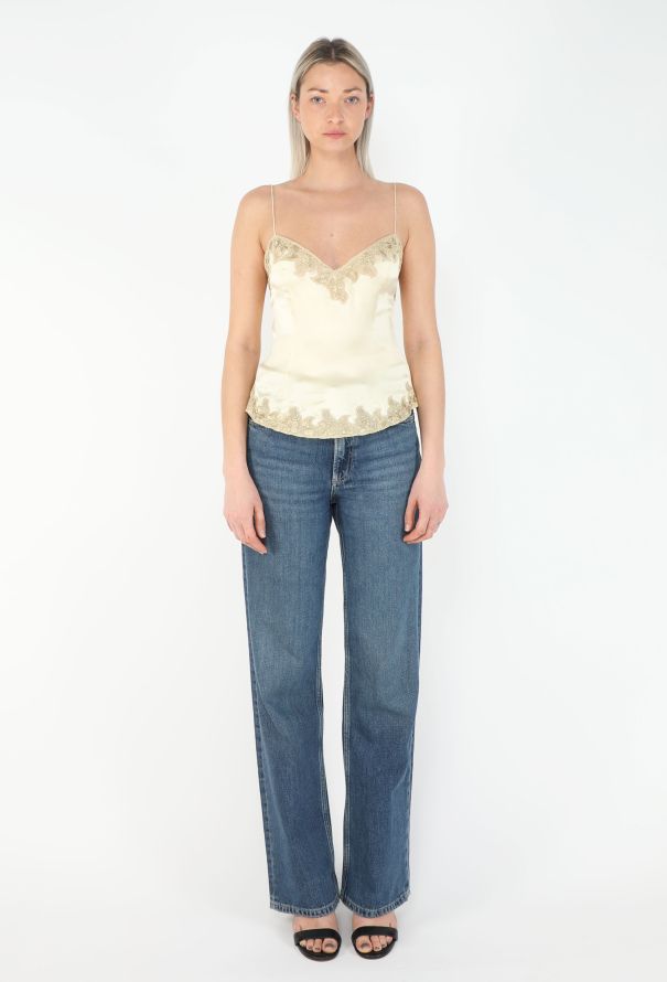 Chloé S/S 1999 Charmeuse Lace Camisole Set - 5