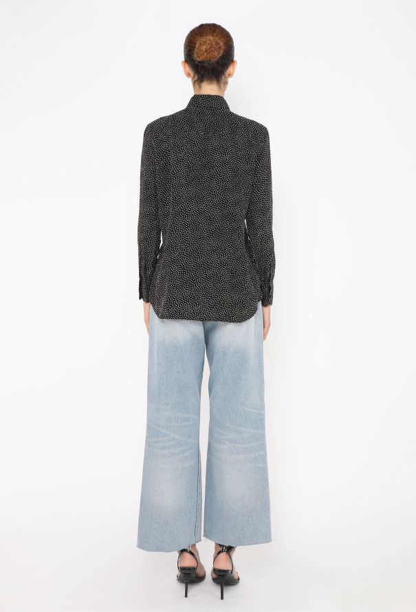 Céline 2019 Polka Dot Crêpe Blouse - 5