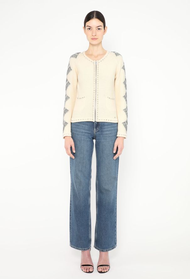 Chanel Iridescent Argyle Cardigan - 3 Chanel Iridescent Argyle Cardigan - 3