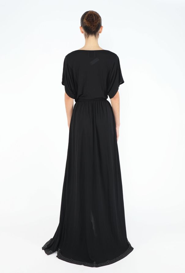 Alaïa 2019 Re-edition 1981 Studded Slit Gown - 5