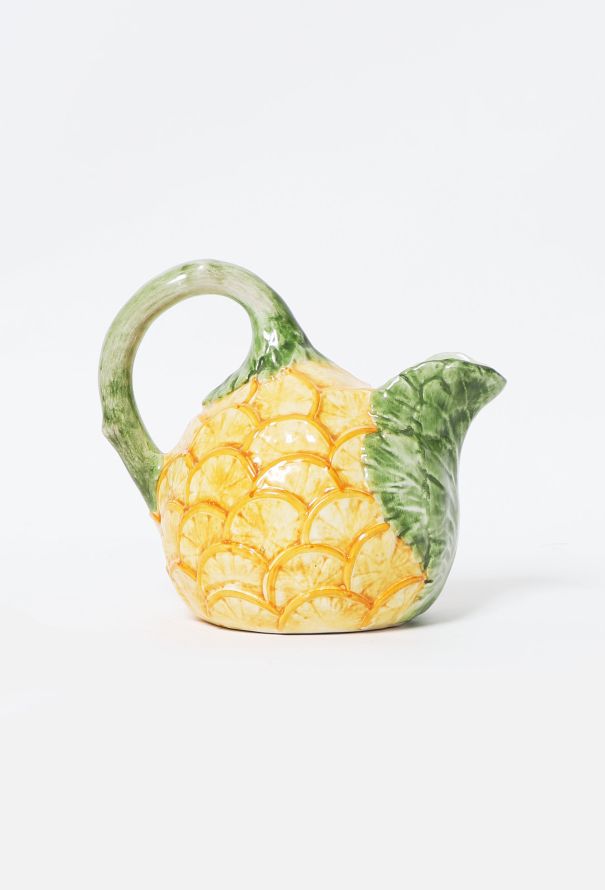 Christian Dior Vintage Lemon Earthenware Pitcher - 1