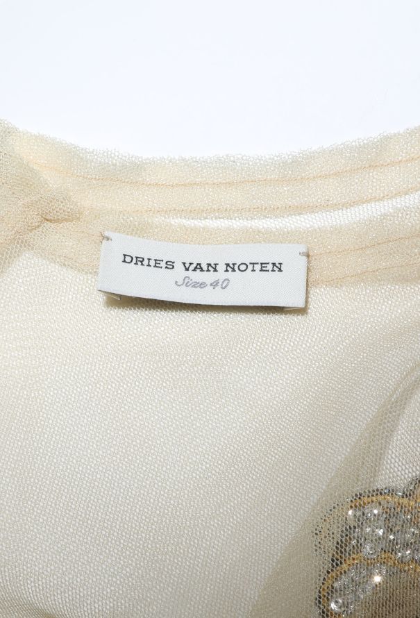 Dries Van Noten F/W 2013 Embroidered Mesh Gown - 7 Dries Van Noten F/W 2013 Embroidered Mesh Gown - 7