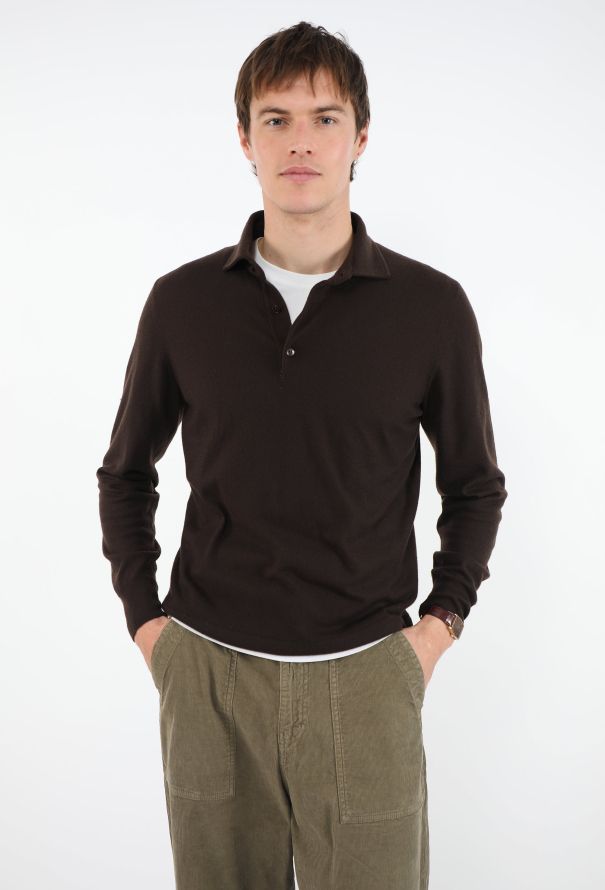 Loro Piana Baby Cashmere Polo Sweater - 3