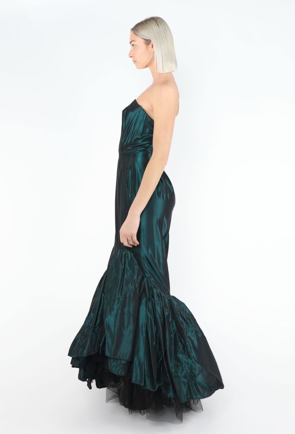 Antony Price 1985 Silk Fluted Gown - 5