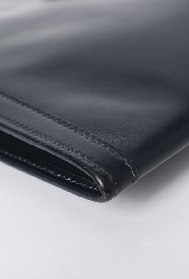 Hermès Vintage Navy Box Jige Clutch - 9