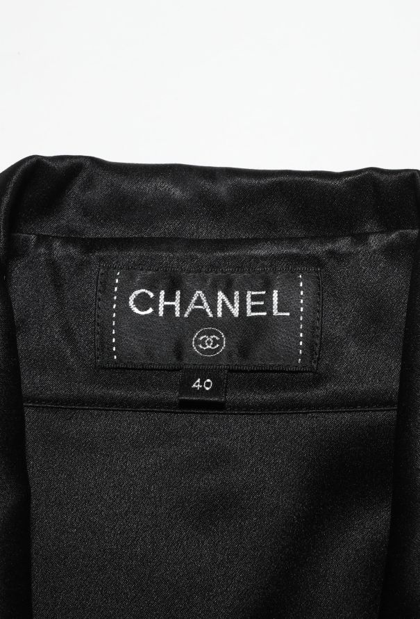 Chanel 2016 Silk Charmeuse Lavallière Blouse - 8