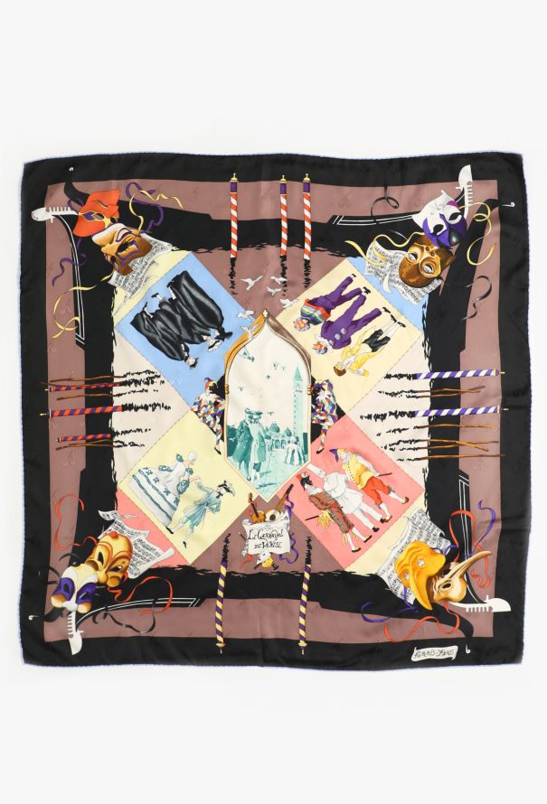 Hermès 'Le Carnaval De Venise' 90cm Silk Carré - 2