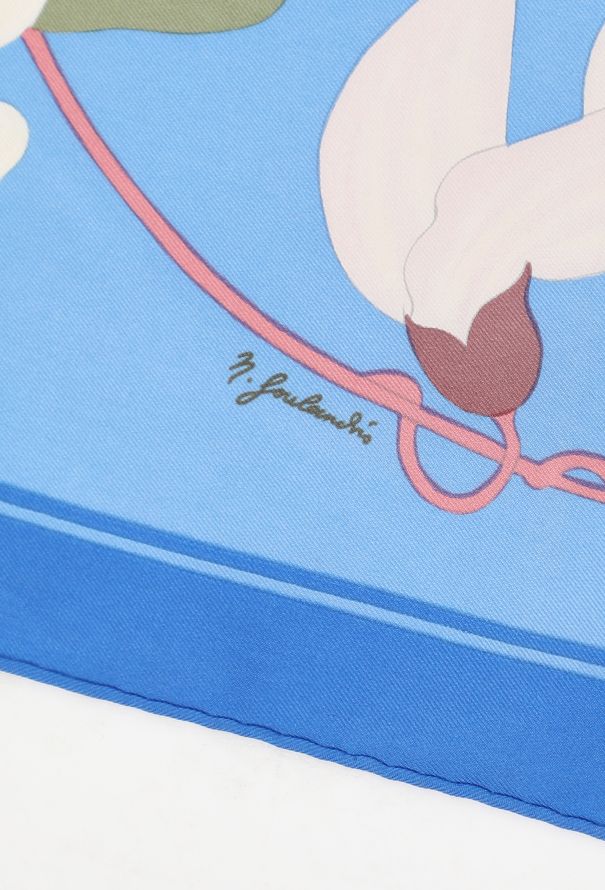 Hermès Vintage 'Flora Graeca' Silk Scarf - 6