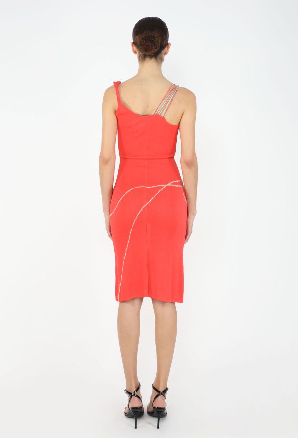 Versace CAMPAIGN S/S 1998 Braided One-Shoulder Dress - 4