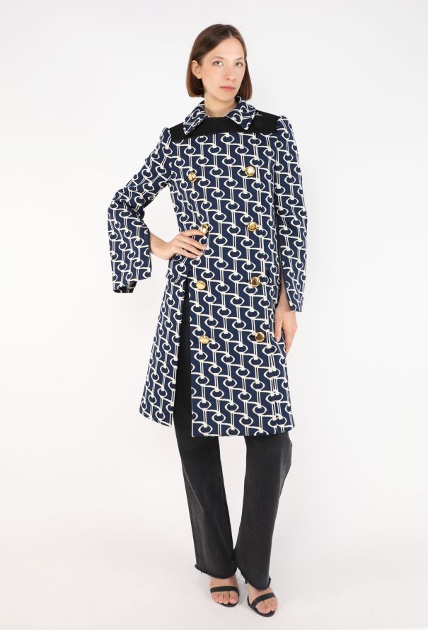 Prada Geometric Graphic Peacoat, S/S 2019 - 6