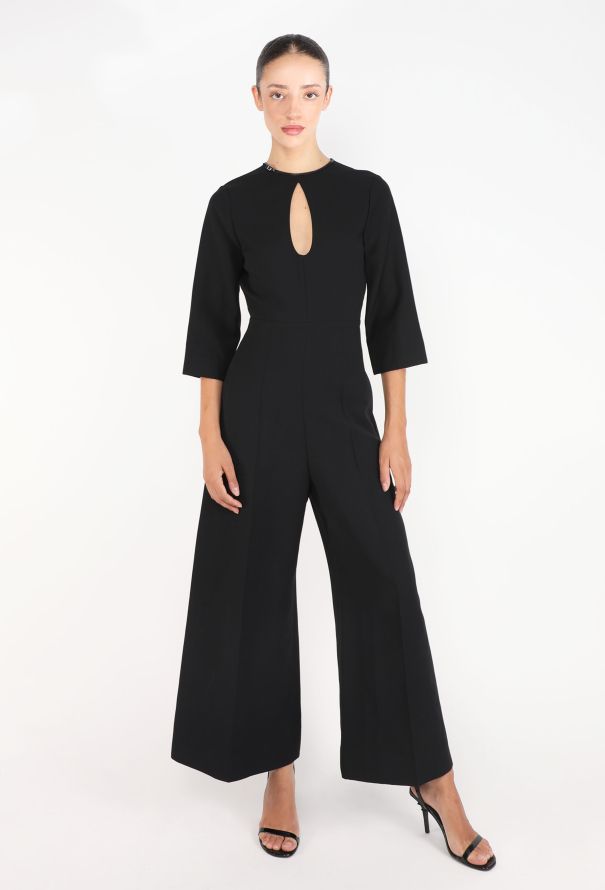 Gucci Patent Trim Flared Jumpsuit - 2