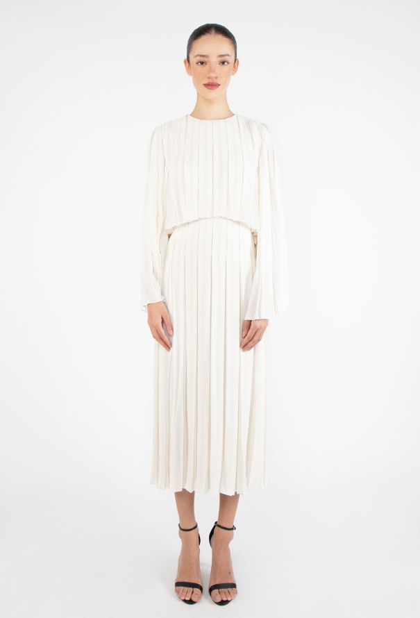 byFang 2024 Semi-Couture Silk Plissé Dress - 2