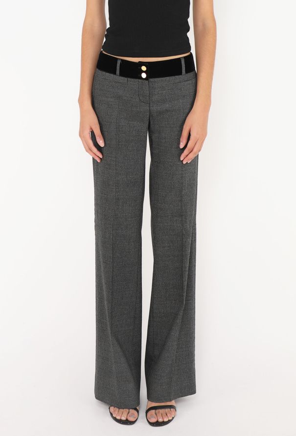Dolce & Gabbana ’90s Houndstooth Velvet Smoking Trousers - 2
