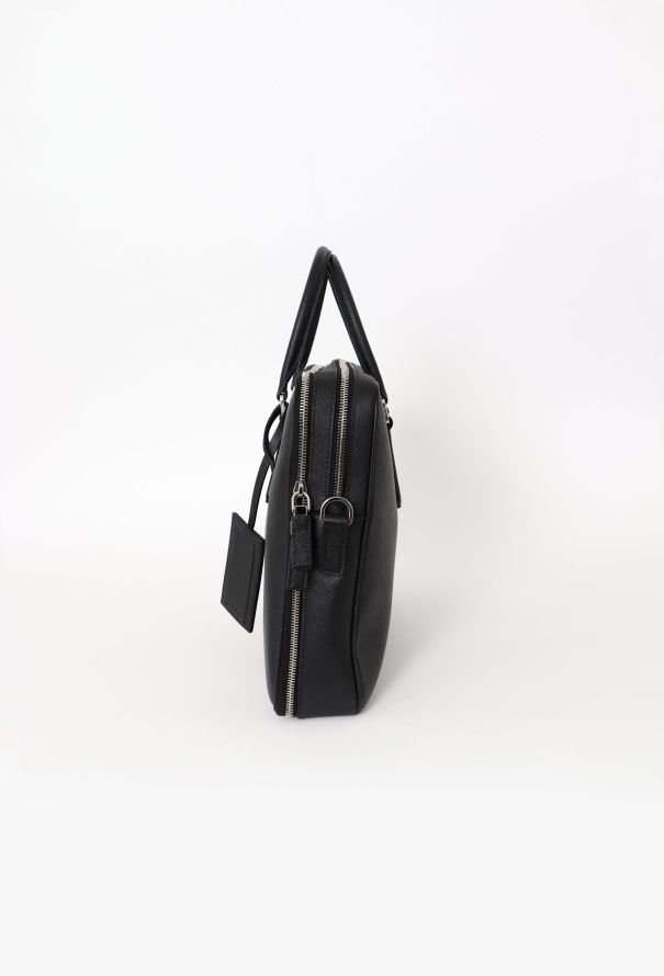 Prada Black Saffiano Briefcase - 6 Prada Black Saffiano Briefcase - 6