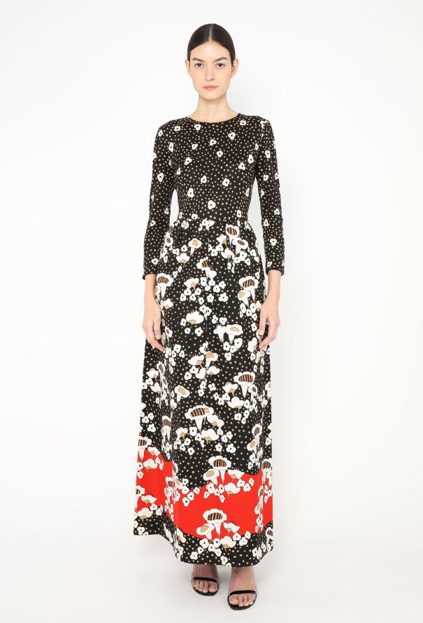 Lanvin RARE 1972 Printed Maxi Dress - 3 Lanvin RARE 1972 Printed Maxi Dress - 3
