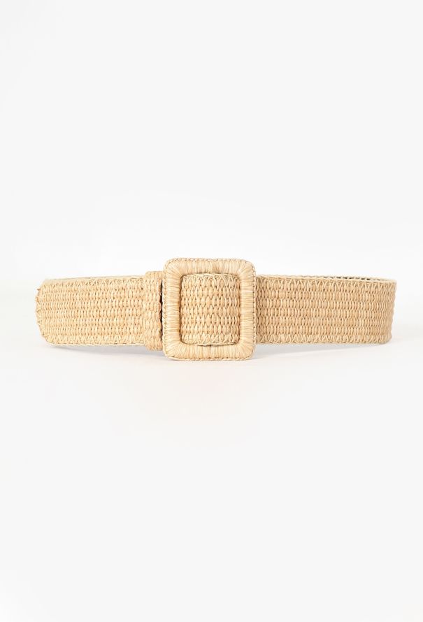 Saint Laurent Campaign S/S 2006 Woven Straw Belt - 1