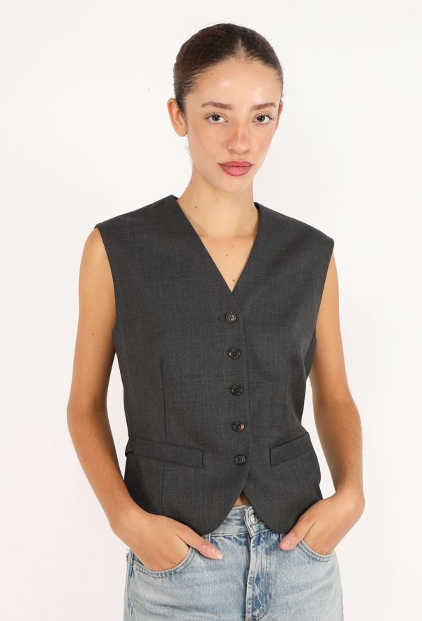 The Row Vega Anthracite Vest, F/W 2020 - 1