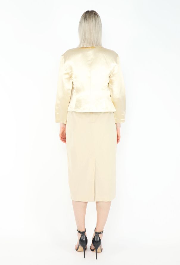 Prada RARE S/S 1998 Latex Panel Silk Ensemble - 6