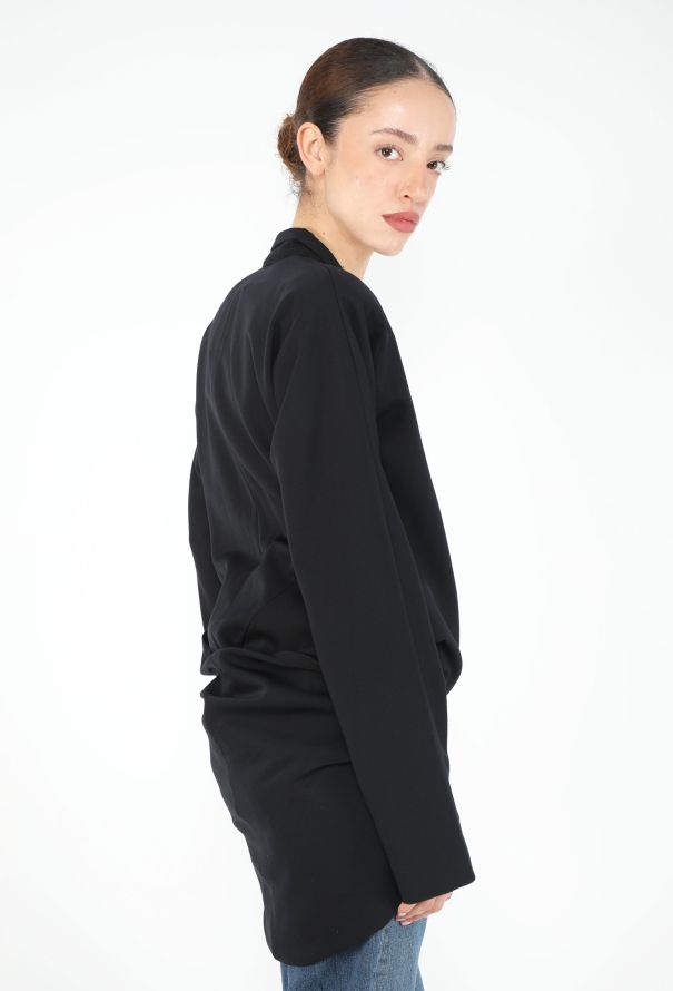 Yohji Yamamoto Late '80s Safety Pin Cutaway Blazer - 6