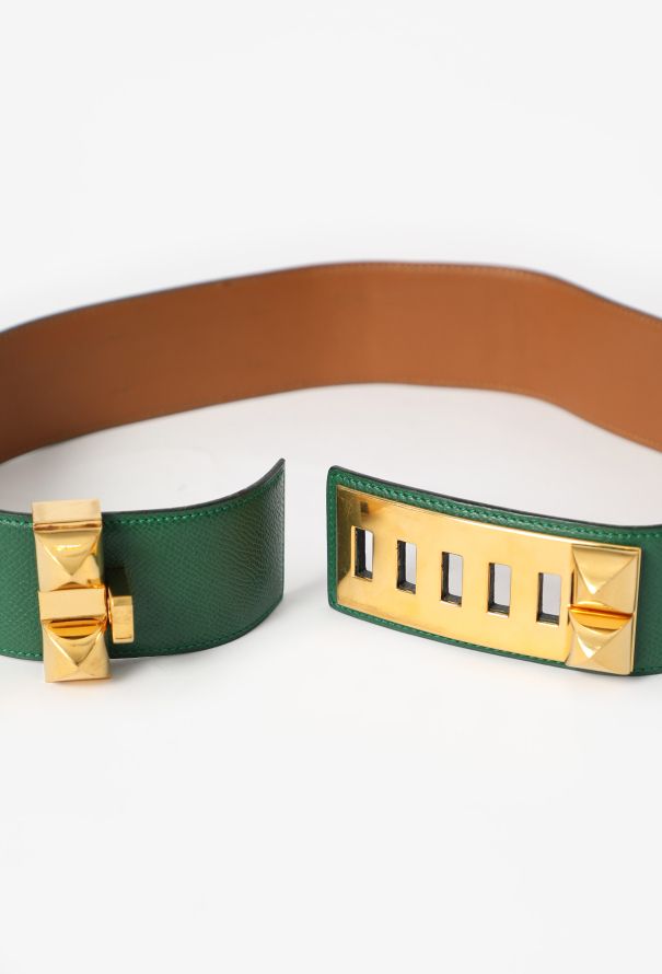 Hermès Epsom 'Collier de Chien' Leather Belt, 1990 - 6