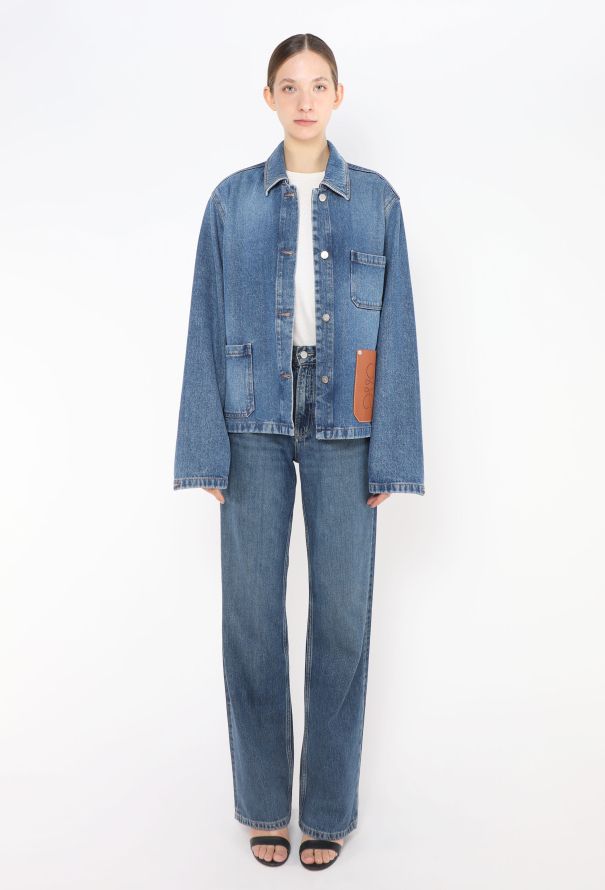 Loewe 2021 Anagram Denim Jacket - 2