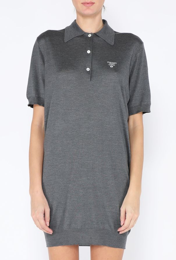 Prada 2024 Silk Logo Polo Dress - 2