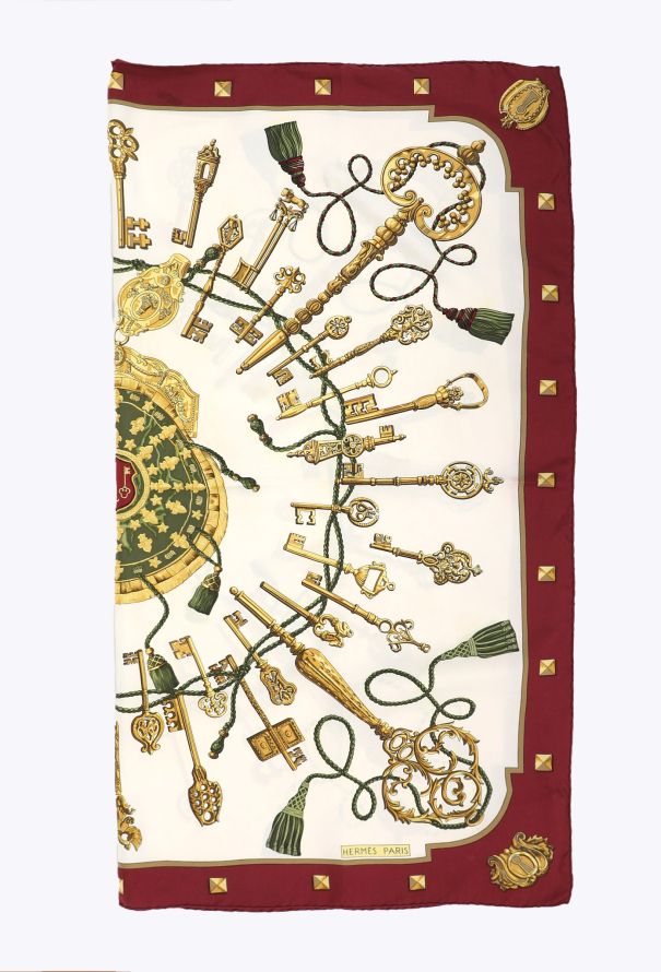Hermès 2010 'Les Clés' 90cm Silk Carré - 3