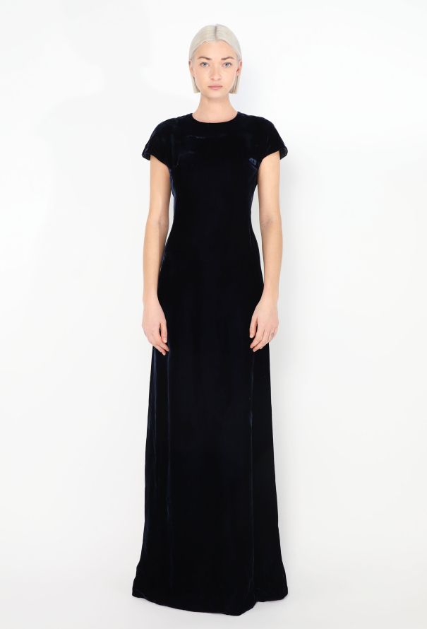 Alaïa Midnight Velvet Evening Dress - 2 Alaïa Midnight Velvet Evening Dress - 2