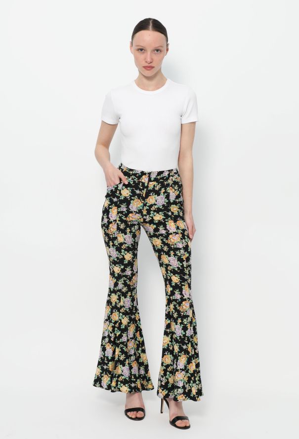 Gianni Versace Silk Palazzo Pants, 1990s - 3