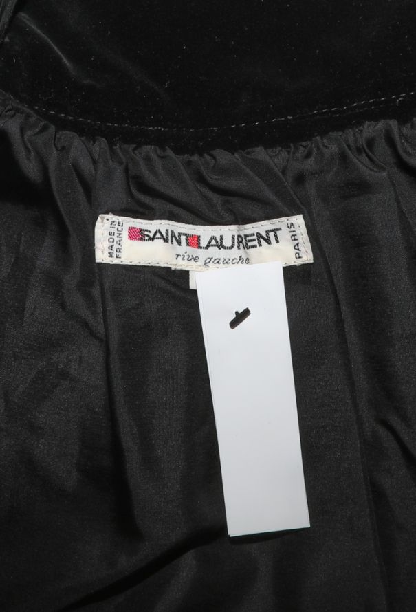 Saint Laurent Russian Passmenterie Velvet Skirt, 1976 - 5
