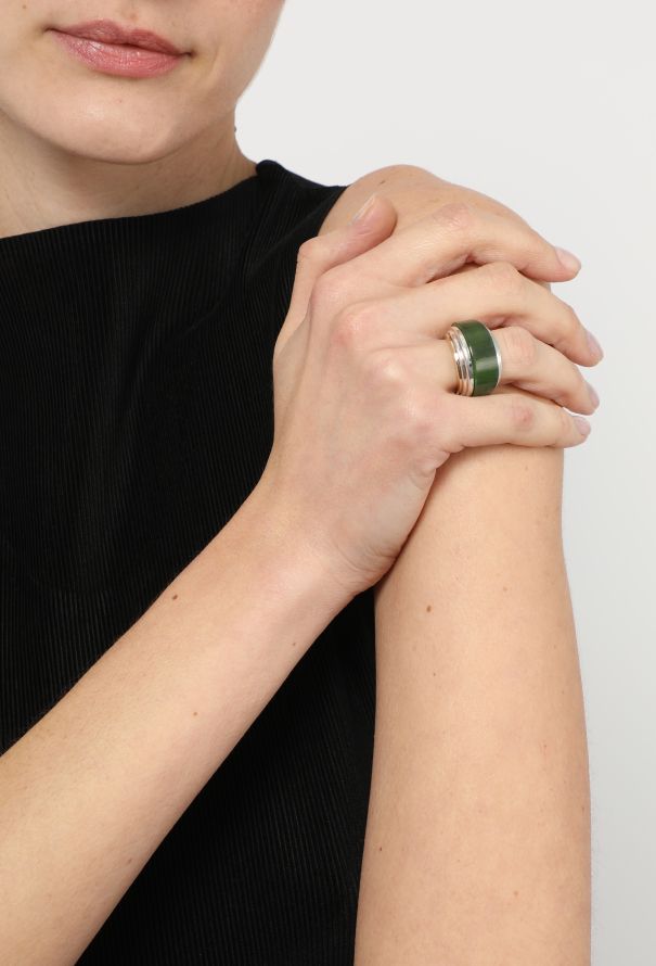 Vintage Fine Jewelry Puiforcat 18k Yellow Gold, Silver & Jade Ring - 4 Vintage Fine Jewelry Puiforcat 18k Yellow Gold, Silver & Jade Ring - 4