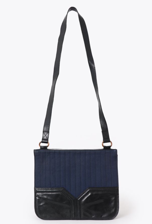 Saint Laurent Vintage Canvas & Leather Bag - 1