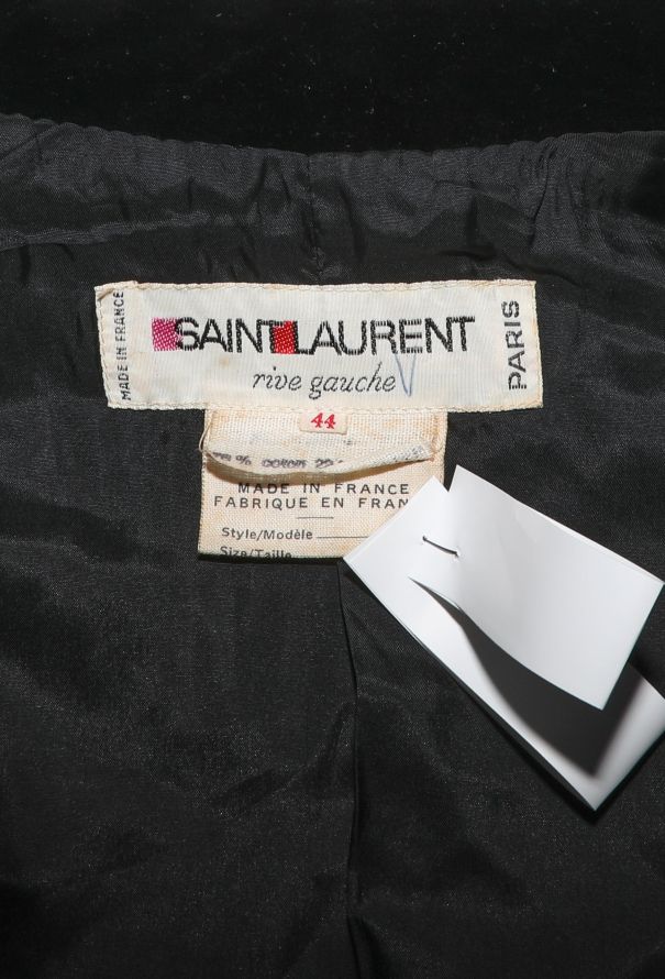 Saint Laurent RARE Fall 1974 Velvet Passementerie Coat - 8