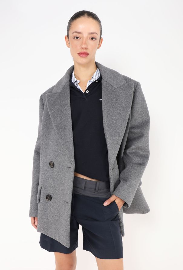 Miu Miu F/W 2023 Oversized Felted Blazer - 1
